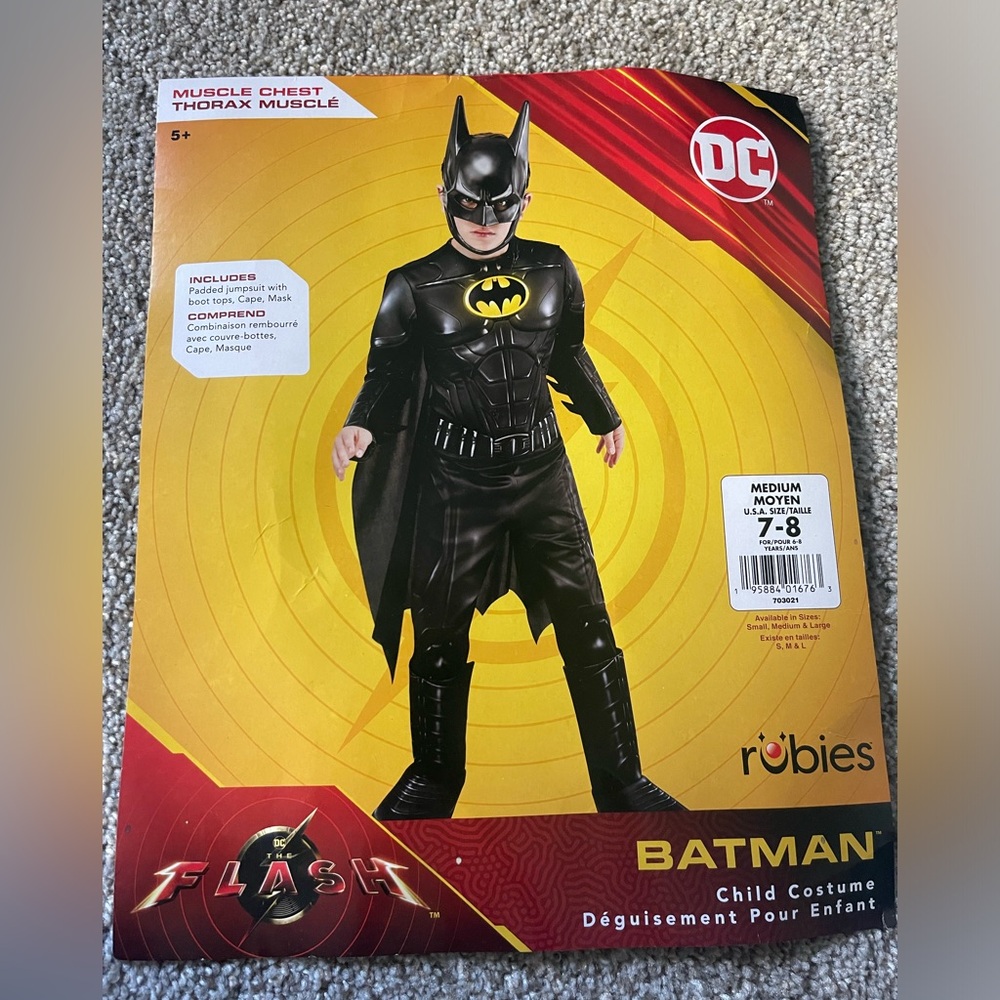 Spirit Bat man costume 7-8 years